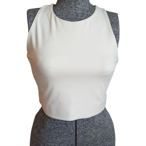 NWT Girlfriend Collective Paloma Racerback Bra - Ivory Sz M